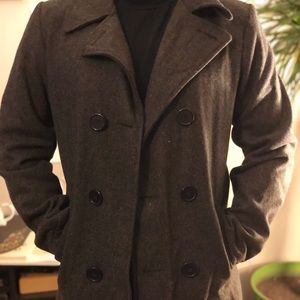 Carbon Pea Coat